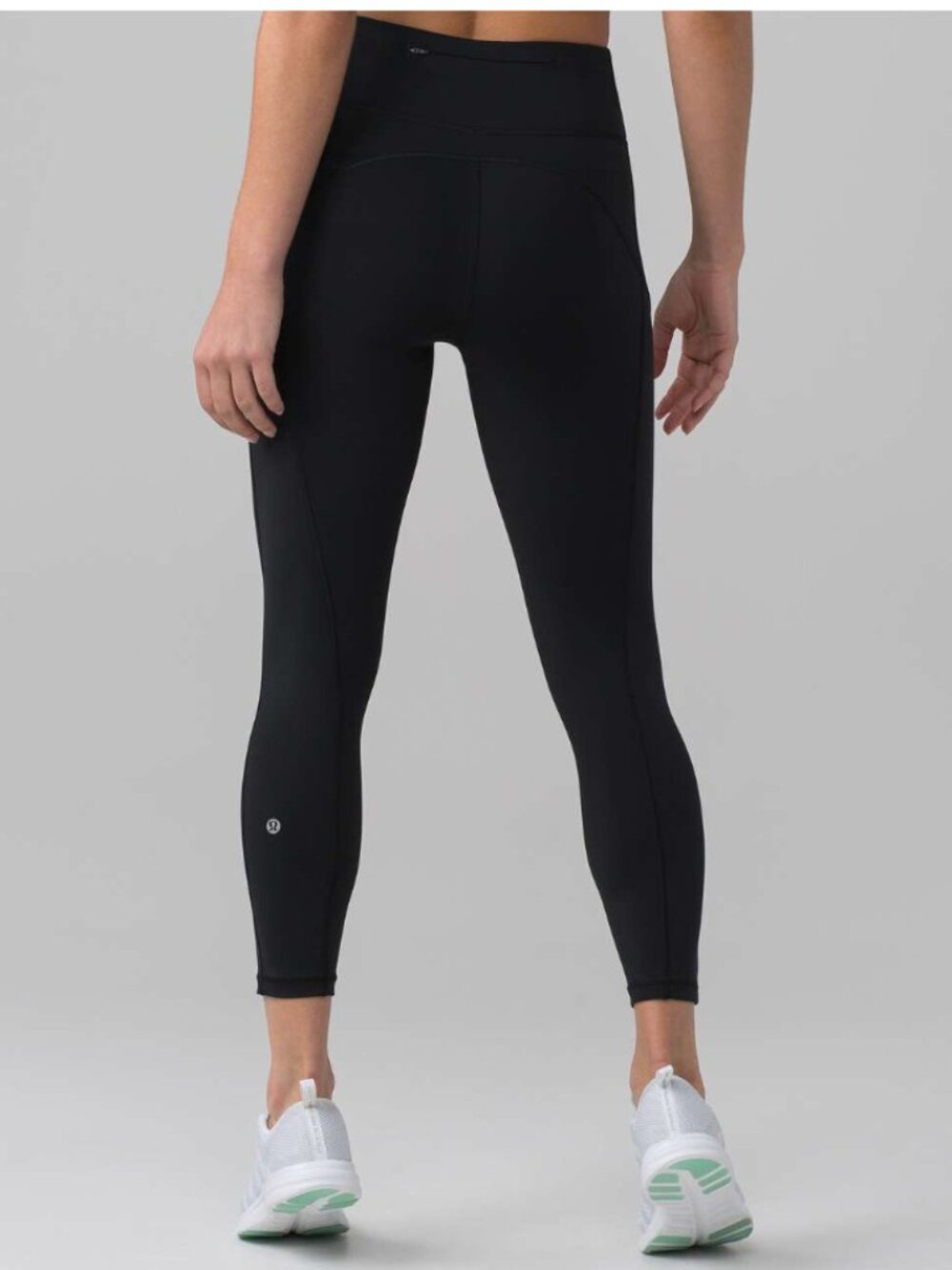 Lululemon Final Lap Crop Leggings Pockets Black 23" Sz 4 $118
